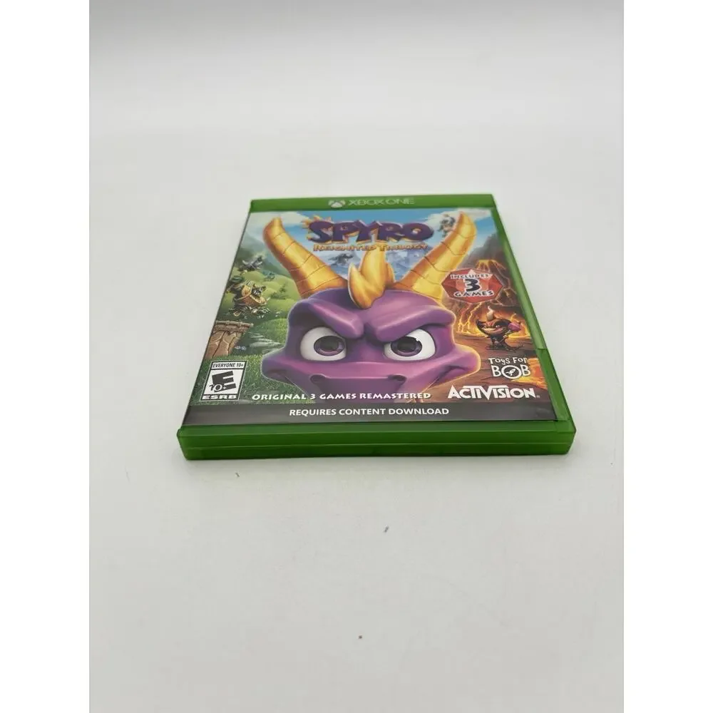 Spyro Ignited Trilogy (Microsoft Xbox One) No Insert Tested Works VG Condition